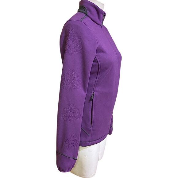 Womens Marmot Floral Stitch- Pull Over Top 1/4 Zip Size S - Picture 3 of 9